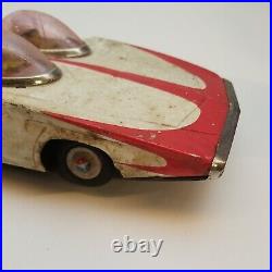 Vintage Cragstan Japan 1950s Fire Bird 3 Tin Space Toy Car Battery For Parts