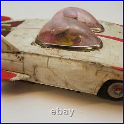 Vintage Cragstan Japan 1950s Fire Bird 3 Tin Space Toy Car Battery For Parts