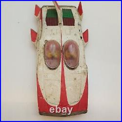 Vintage Cragstan Japan 1950s Fire Bird 3 Tin Space Toy Car Battery For Parts