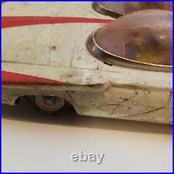 Vintage Cragstan Japan 1950s Fire Bird 3 Tin Space Toy Car Battery For Parts