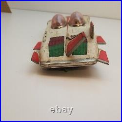 Vintage Cragstan Japan 1950s Fire Bird 3 Tin Space Toy Car Battery For Parts