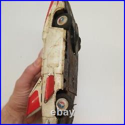 Vintage Cragstan Japan 1950s Fire Bird 3 Tin Space Toy Car Battery For Parts