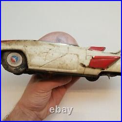 Vintage Cragstan Japan 1950s Fire Bird 3 Tin Space Toy Car Battery For Parts