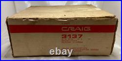 Vintage Craig 3137 AMFM 8 Track Underdash Mount Withslide Rack New In Box 1970's Vintage Craig 3137 AMFM 8 Track Underdash Mount Withslide Rack New In Box 1970's
