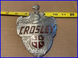 Vintage Crosley car grill emblem 1949 1950 1951 1952 parts vintage street rod