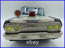 Vintage Daiya Japan Tin Metal Chevy Convertible Mystery Action Police Car Parts