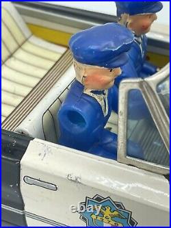 Vintage Daiya Japan Tin Metal Chevy Convertible Mystery Action Police Car Parts