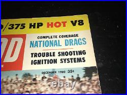 Vintage December 1960 Hot Rod Magazine Drag RACING nhra Troubleshooting Ignition