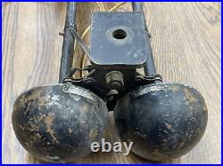 Vintage Dictator Car Truck Horn Set with Bracket For Parts or Restoration