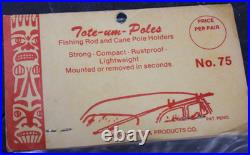 Vintage Drip Rail Fishing rod pole holder Carrier rack roof mount