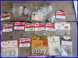 Vintage Dynamic Slot Car Model Parts Lot NOS Gears Rail Line Racing Accessories
