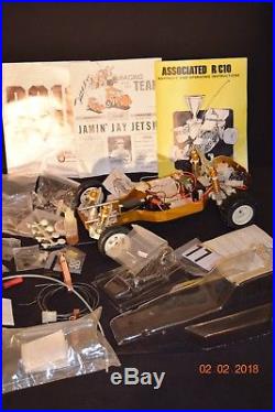 Vintage Edinger Team Associated RC10 #6010 Goldpan with box, manuals and more