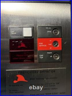 Vintage Elevator LRV COP/Car Operating Panel Withboard Part No. F8121BC1 Used