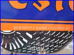 Vintage Firestone Porcelain Sign 36 Old 1955 Automobile Tires Car Truck Parts