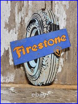 Vintage Firestone Porcelain Sign Old Auto Truck Tire Manufacturer Car Parts Sign Vintage Firestone Porcelain Sign Old Auto Truck Tire Manufacturer Car Parts Sign