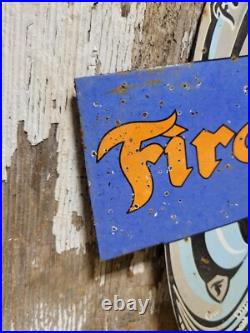 Vintage Firestone Porcelain Sign Old Auto Truck Tire Manufacturer Car Parts Sign Vintage Firestone Porcelain Sign Old Auto Truck Tire Manufacturer Car Parts Sign