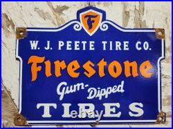 Vintage Firestone Porcelain Sign Old Gum Dipped Rubber Tires Car Auto Parts Shop Vintage Firestone Porcelain Sign Old Gum Dipped Rubber Tires Car Auto Parts Shop