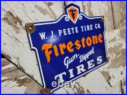 Vintage Firestone Porcelain Sign Old Gum Dipped Rubber Tires Car Auto Parts Shop Vintage Firestone Porcelain Sign Old Gum Dipped Rubber Tires Car Auto Parts Shop