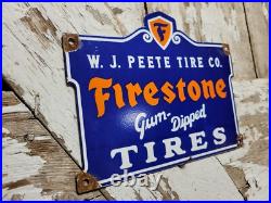 Vintage Firestone Porcelain Sign Old Gum Dipped Rubber Tires Car Auto Parts Shop Vintage Firestone Porcelain Sign Old Gum Dipped Rubber Tires Car Auto Parts Shop