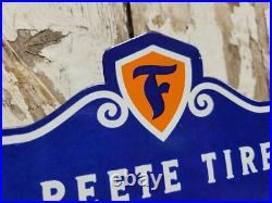 Vintage Firestone Porcelain Sign Old Gum Dipped Rubber Tires Car Auto Parts Shop Vintage Firestone Porcelain Sign Old Gum Dipped Rubber Tires Car Auto Parts Shop