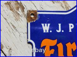 Vintage Firestone Porcelain Sign Old Gum Dipped Rubber Tires Car Auto Parts Shop Vintage Firestone Porcelain Sign Old Gum Dipped Rubber Tires Car Auto Parts Shop