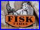 Vintage-Fisk-Tire-Porcelain-Sign-Old-Gas-Car-Truck-Parts-Garage-Wheel-Repair-01-qms