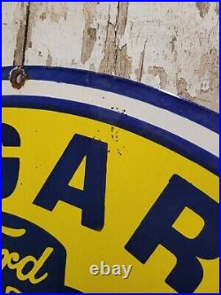 Vintage Ford Garage Porcelain Sign 30 Mechanic Repair Car Truck Service Parts