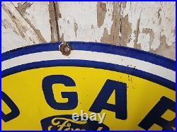 Vintage Ford Garage Porcelain Sign 30 Mechanic Repair Car Truck Service Parts