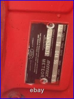 Vintage Ford/Mercury Meteor Custom car parts, 4 doors, hood, trunk lid, fenders, exc