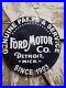 Vintage-Ford-Motor-Co-Porcelain-Sign-Detroit-Car-Gas-Sales-Service-Auto-Parts-01-ggqz