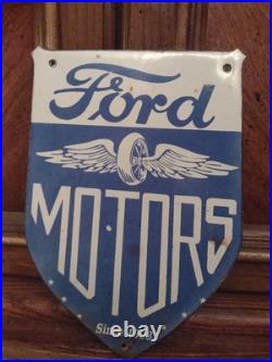 Vintage Ford Motor Co. Porcelain Sign Detroit Car Gas Sales Service Auto Parts Vintage Ford Motor Co. Porcelain Sign Detroit Car Gas Sales Service Auto Parts