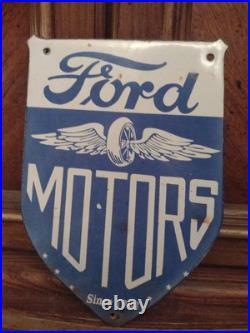 Vintage Ford Motor Co. Porcelain Sign Detroit Car Gas Sales Service Auto Parts Vintage Ford Motor Co. Porcelain Sign Detroit Car Gas Sales Service Auto Parts