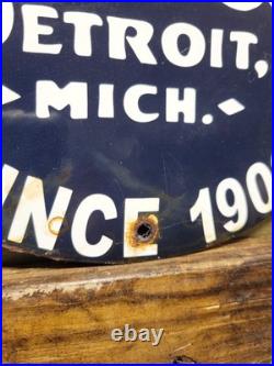Vintage Ford Motor Co. Porcelain Sign Detroit Car Gas Sales Service Auto Parts Vintage Ford Motor Co. Porcelain Sign Detroit Car Gas Sales Service Auto Parts