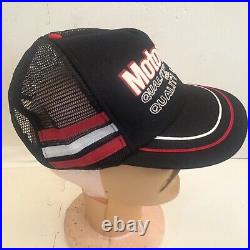 Vintage Ford Motorcraft Quality Parts For Quality Cars 3 Stripe Trucker Hat USA