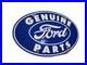 Vintage-Ford-Porcelain-Sign-Old-12-Genuine-Car-Parts-Dealer-Sales-Service-Oval-01-ip