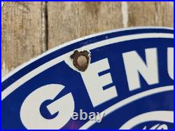 Vintage Ford Porcelain Sign Old 12 Genuine Car Parts Dealer Sales Service Oval Vintage Ford Porcelain Sign Old 12 Genuine Car Parts Dealer Sales Service Oval