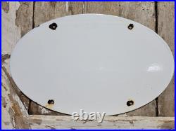 Vintage Ford Porcelain Sign Old 12 Genuine Car Parts Dealer Sales Service Oval Vintage Ford Porcelain Sign Old 12 Genuine Car Parts Dealer Sales Service Oval