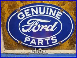 Vintage Ford Porcelain Sign Old Genuine Auto Car Truck Parts Dealer Service 17 Vintage Ford Porcelain Sign Old Genuine Auto Car Truck Parts Dealer Service 17