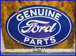 Vintage Ford Porcelain Sign Old Genuine Auto Car Truck Parts Dealer Service 17 Vintage Ford Porcelain Sign Old Genuine Auto Car Truck Parts Dealer Service 17