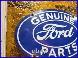 Vintage Ford Porcelain Sign Old Genuine Auto Car Truck Parts Dealer Service 17 Vintage Ford Porcelain Sign Old Genuine Auto Car Truck Parts Dealer Service 17