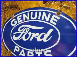 Vintage Ford Porcelain Sign Old Genuine Auto Car Truck Parts Dealer Service 17 Vintage Ford Porcelain Sign Old Genuine Auto Car Truck Parts Dealer Service 17