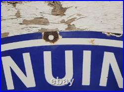 Vintage Ford Porcelain Sign Old Genuine Parts Stockists Car Truck Service 24