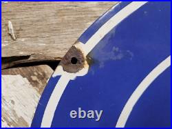 Vintage Ford Porcelain Sign Old Genuine Parts Stockists Car Truck Service 24