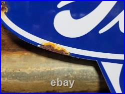 Vintage Ford Porcelain Sign Old Michigan Car Auto Parts V8 Fomoco Truck Sales