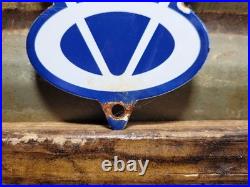 Vintage Ford Porcelain Sign Old Michigan Car Auto Parts V8 Fomoco Truck Sales