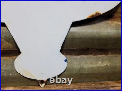 Vintage Ford Porcelain Sign Old Michigan Car Auto Parts V8 Fomoco Truck Sales