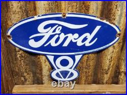 Vintage Ford Porcelain Sign Old Rare 1939 Car Auto Parts V8 Fomoco Truck Sales Vintage Ford Porcelain Sign Old Rare 1939 Car Auto Parts V8 Fomoco Truck Sales