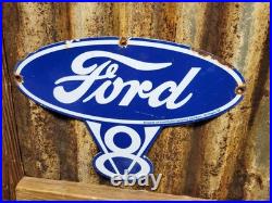Vintage Ford Porcelain Sign Old Rare 1939 Car Auto Parts V8 Fomoco Truck Sales Vintage Ford Porcelain Sign Old Rare 1939 Car Auto Parts V8 Fomoco Truck Sales
