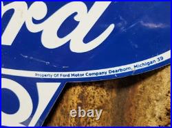 Vintage Ford Porcelain Sign Old Rare 1939 Car Auto Parts V8 Fomoco Truck Sales Vintage Ford Porcelain Sign Old Rare 1939 Car Auto Parts V8 Fomoco Truck Sales