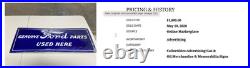 Vintage Genuine Ford Parts Used Here 26 Heavy Metal Car Truck Gasoline Oil Sign